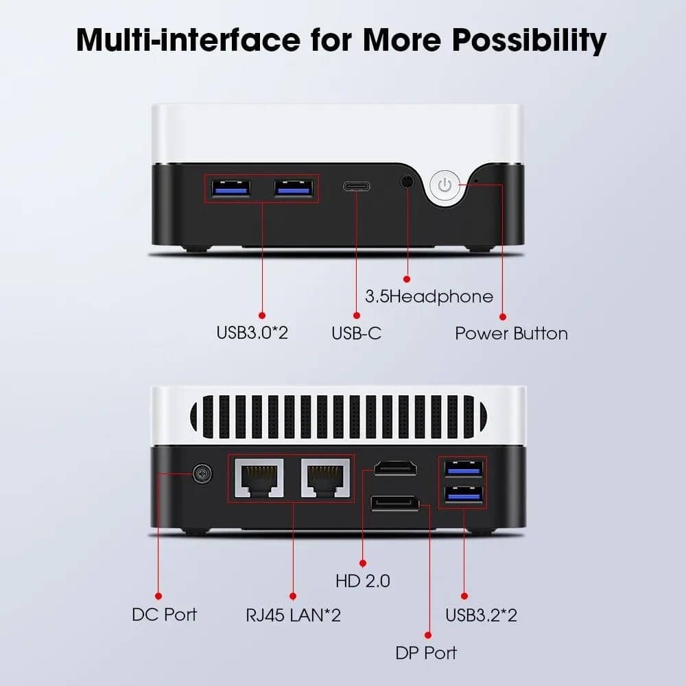 CHUWI LarkBox X Mini PC 12GB RAM 512GB SSD Intel N100 Ігровий ПК