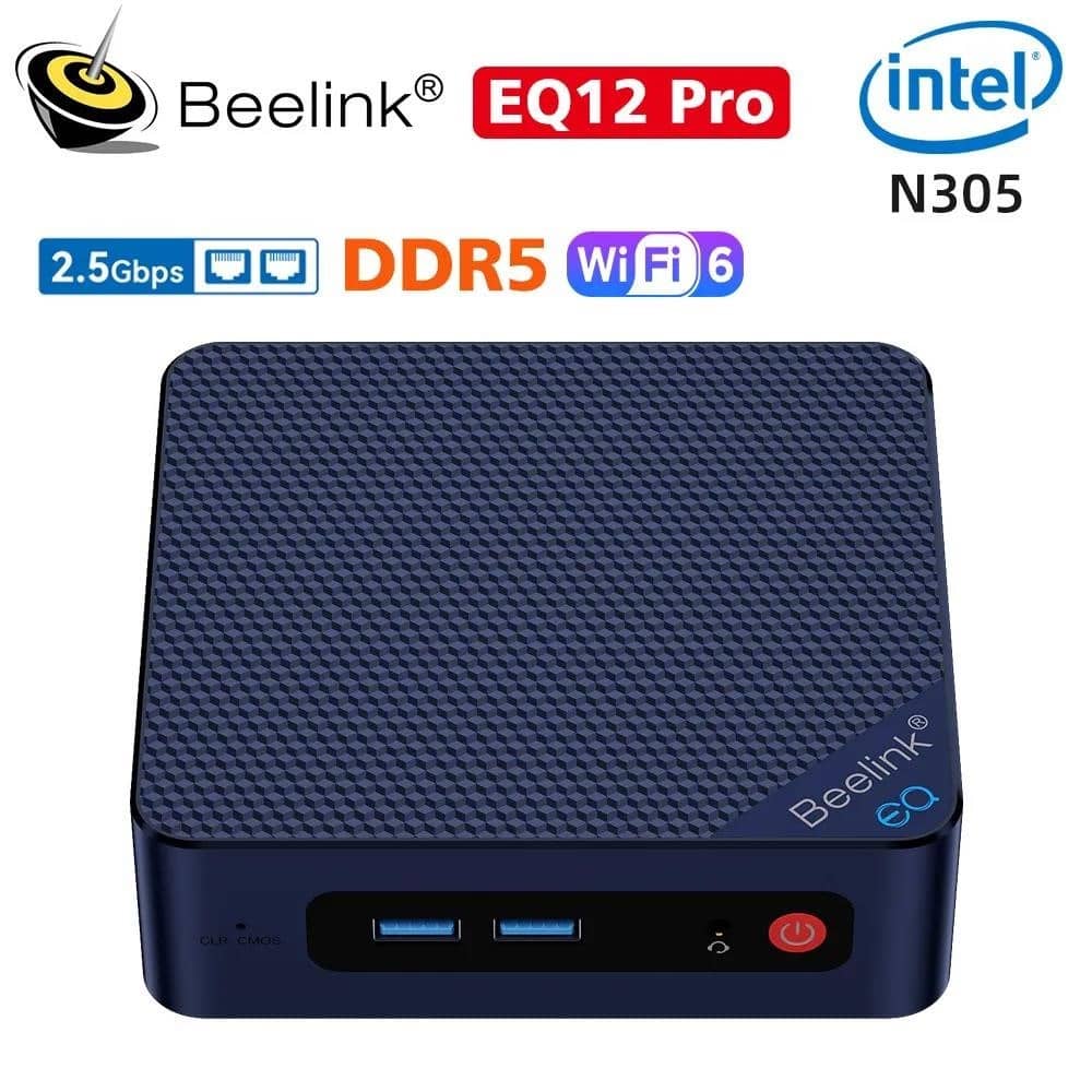 Beelink EQ12 Intel 12th N100 DDR5 EQ12 Pro N305 Mini PC 8GB 500GB