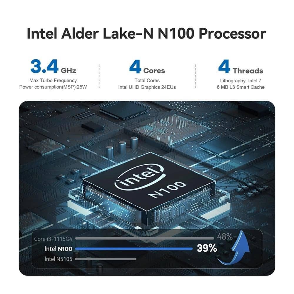 Beelink EQ12 Intel 12th N100 DDR5 EQ12 Pro N305 Mini PC 8GB 500GB