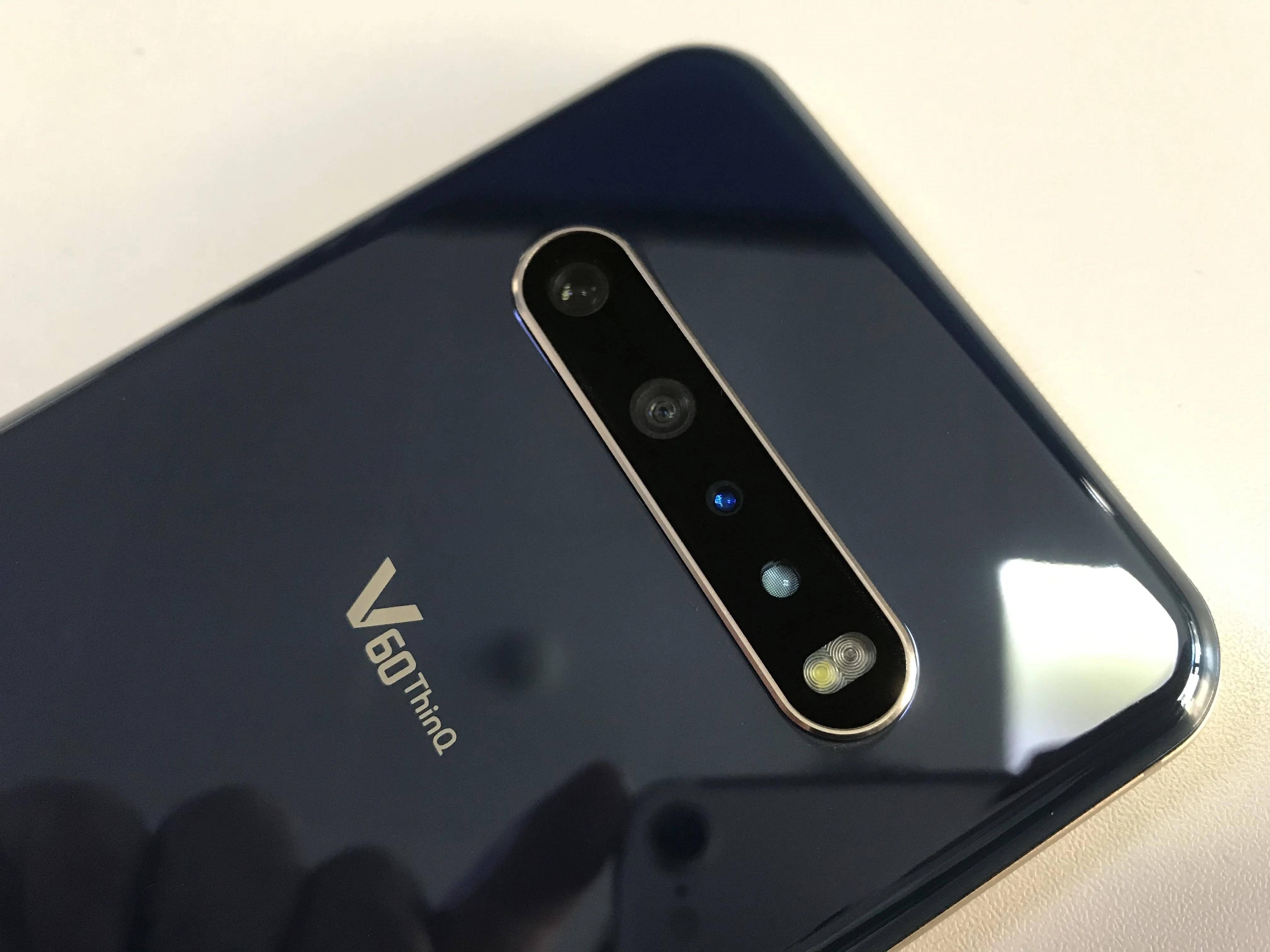 LG V60 ThinQ 5G V600TM 6.8`` Восьмиядерний 8 ГБ RAM 128 ГБ ROM 64 МП  Потрійна камера 1 SIM-карта Відбиток пальця Оригінальний розблокований  мобільний ...