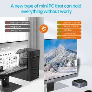 GMKtec G1 Mini Pc Windows 11 Pro Alder Lake N95 Intel 12th DDR4