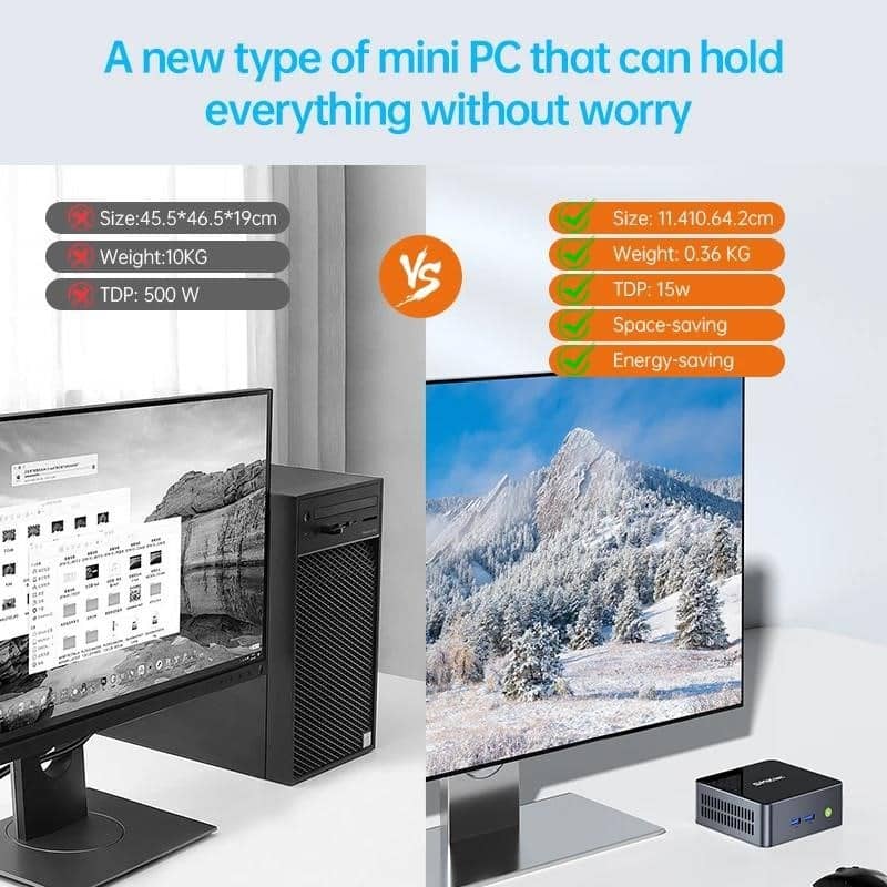 GMKtec G1 Mini Pc Windows 11 Pro Alder Lake N95 Intel 12th DDR4
