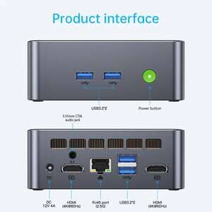 GMKtec G1 Mini Pc Windows 11 Pro Alder Lake N95 Intel 12th DDR4