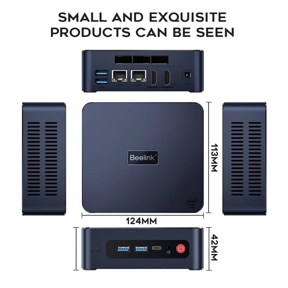 Міні-ПК Beelink U59 Pro Intel 11-го покоління Celeron N5105 DDR4 8