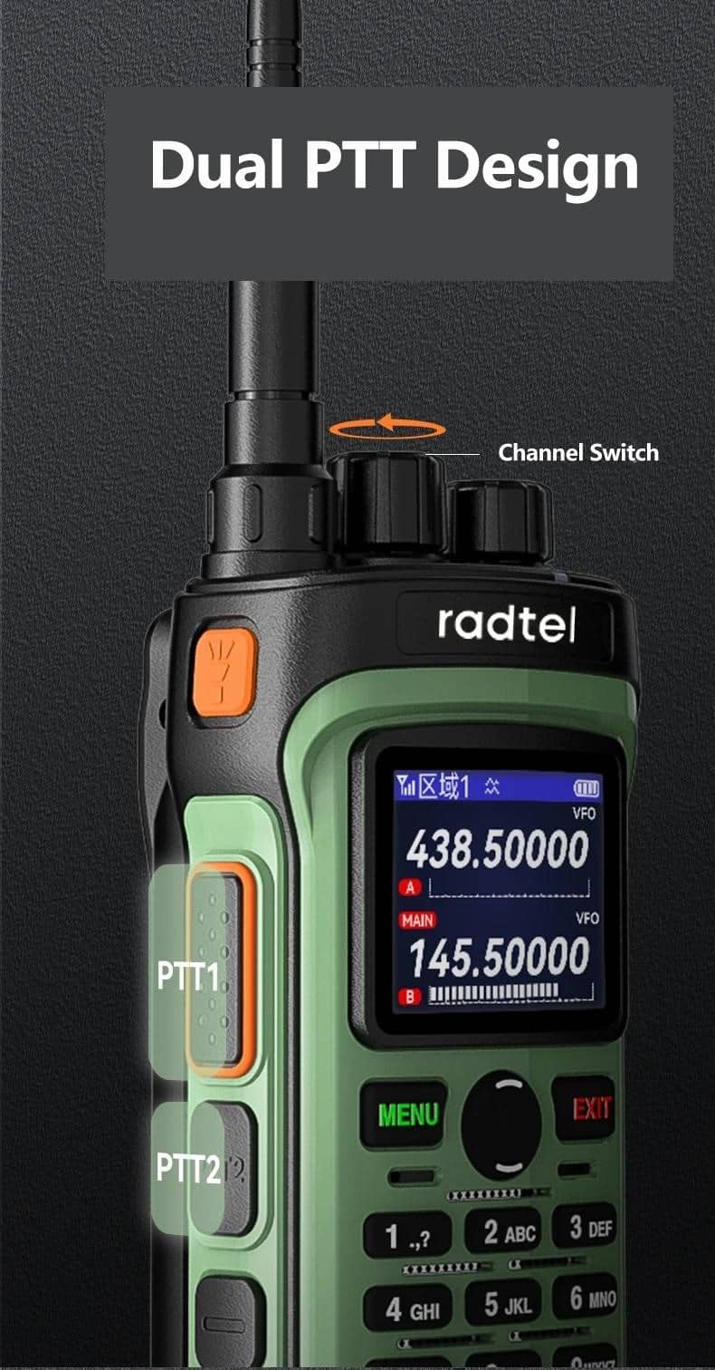 Radtel RT-330 Gps Bluetooth App Програмування Аматорське радіо Потужність  10 Вт Повний діапазон 136-520 МГц TX RX Прийом авіаційної частоти NOAA :  купити в Україні за ціною 2 879,97 ₴ з ПДВ | Інтернет-магазин VAM PLAZA