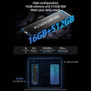 BMAX B4 Mini PC Windows 11 ПК Intel N95 16 ГБ DDR4 512 ГБ SSD 4