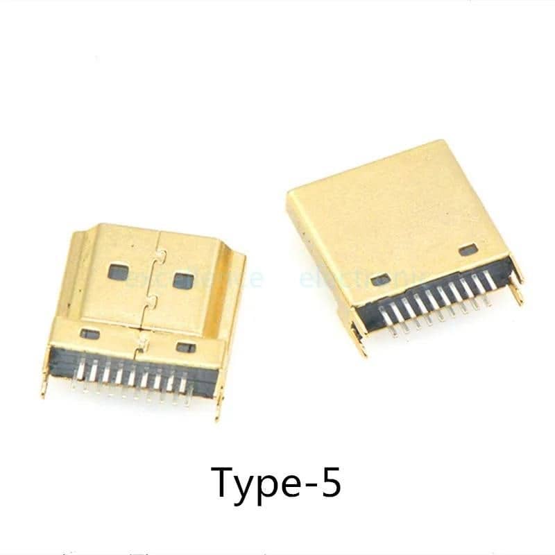 みりあん☺︎19 5 шт. HDMI HD Інтерфейсний роз'єм SMD 19 Pin 19P Вертикальний під