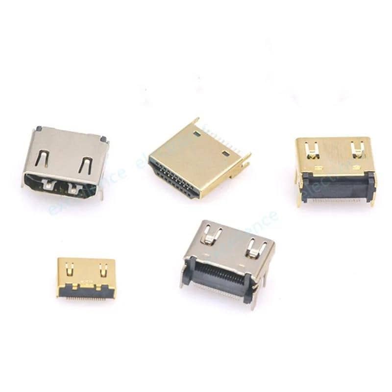 5 шт. HDMI HD Інтерфейсний роз'єм SMD 19 Pin 19P Вертикальний під
