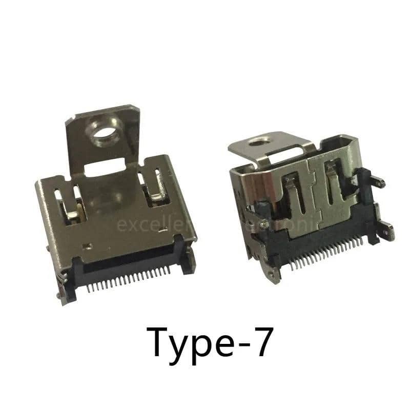 5 шт. HDMI HD Інтерфейсний роз'єм SMD 19 Pin 19P Вертикальний під