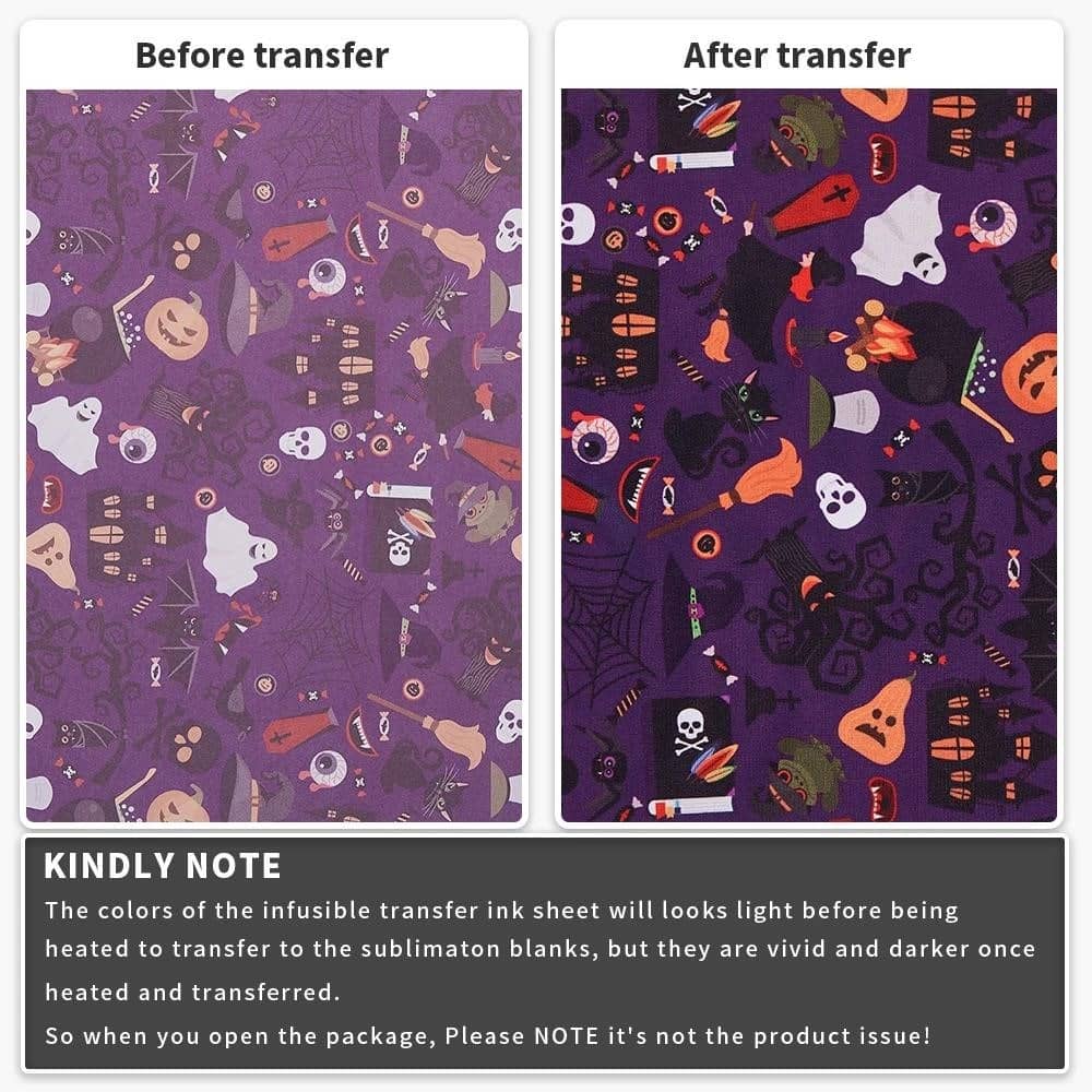 Transfer Ink Sheets WOWOCUT Infusible Transfer Ink Sheet 1 PCS 12
