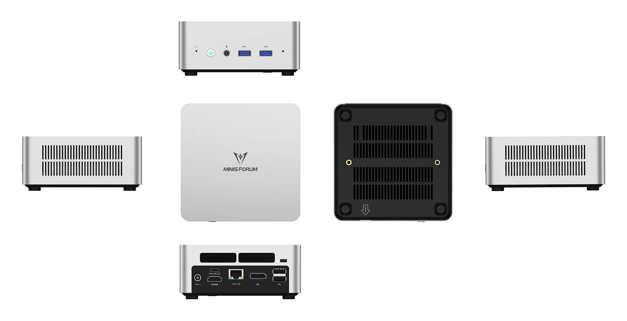 MINISFORUM Mini PC UN1265 Intel 12th Mini PC Windows 11 Home Intel