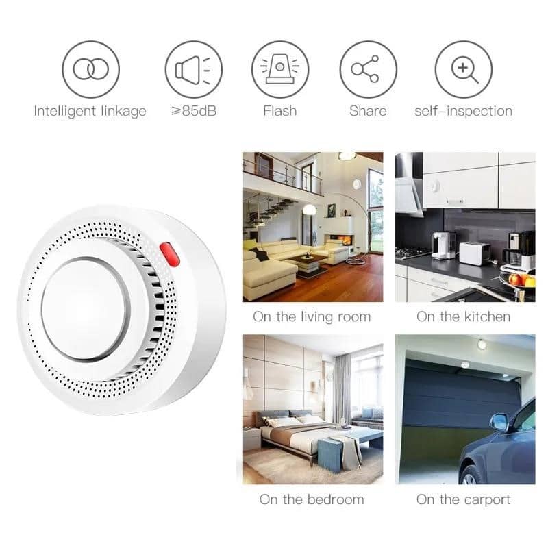 Tuya Zigbee Smoke Detector Sensor Fire Alarm Працює з Smart Life APP ...