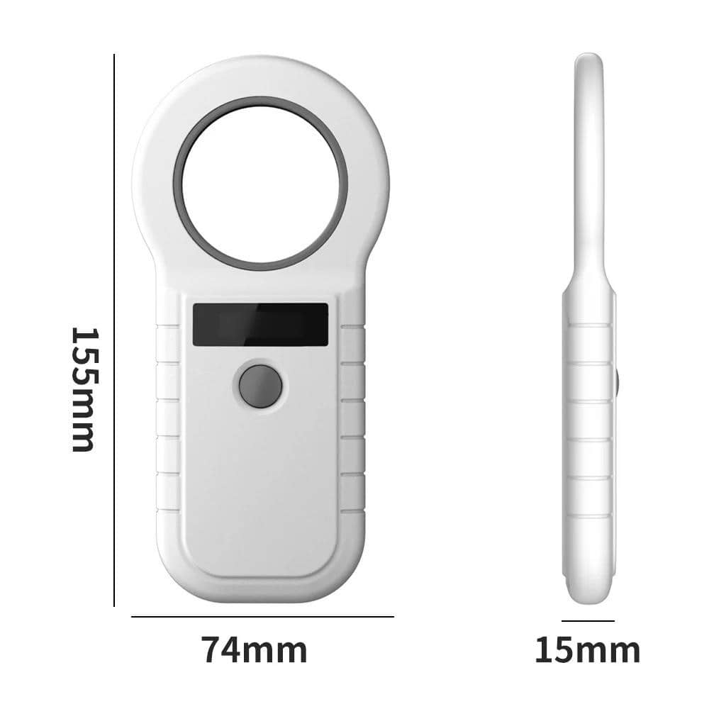 134,2 кГц RFID-зчитувач для тварин USB2.0 15-значний сканер