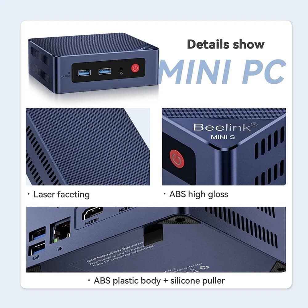 Міні-ПК Beelink MINI S12 12-го покоління Intel Alder Lake
