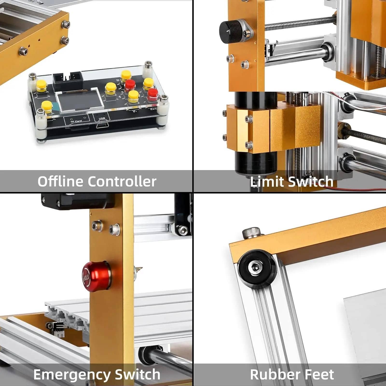 LUNYEE CNC 3018 PRO Оновлює шпиндель 500 Вт, настільний фрезерний