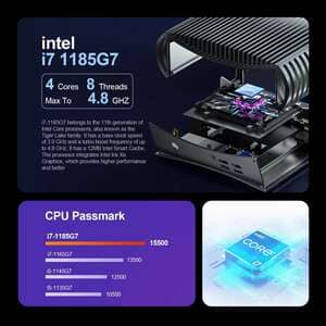 Corei 3、i 5（11点） 11th Intel Core i7 1185G7 i5 1145G7 Chatreey TK11-F