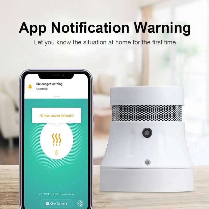 Aubess Tuya Zigbee Smart Smoke Detector Sensor Alarm Fire Smoke ...