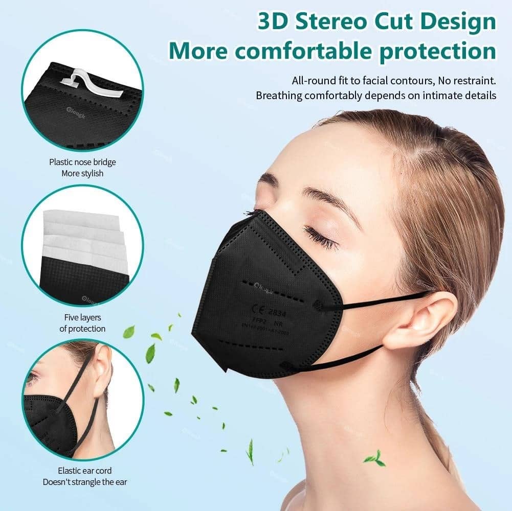 Fpp Mask Маска FFP2 CE Mascarillas FPP2 Homologadas 5 Layer Adult Face Mask KN95 ...