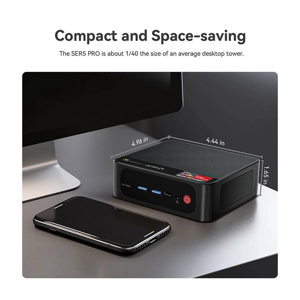 2023 Beelink SER5 Pro Ryzen7 5700U Mini PC DDR4 32 ГБ SSD 500 ГБ